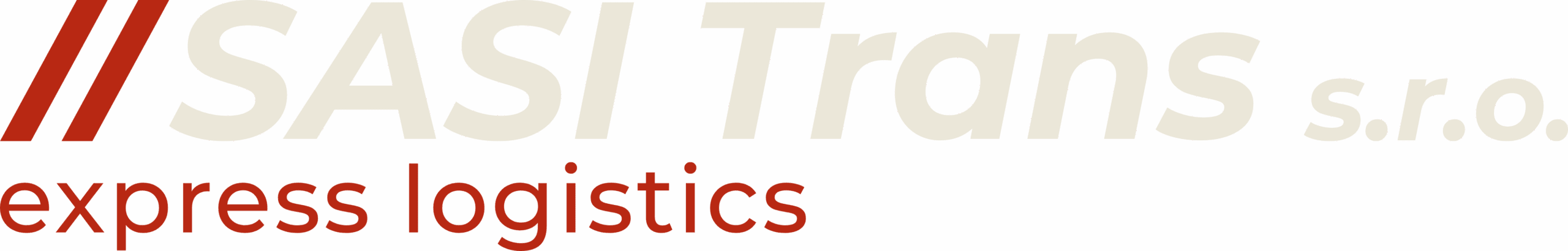 Logo SASI Trans s.r.o. - vnitrostátní a mezinárodní nákladní doprava - transparentní